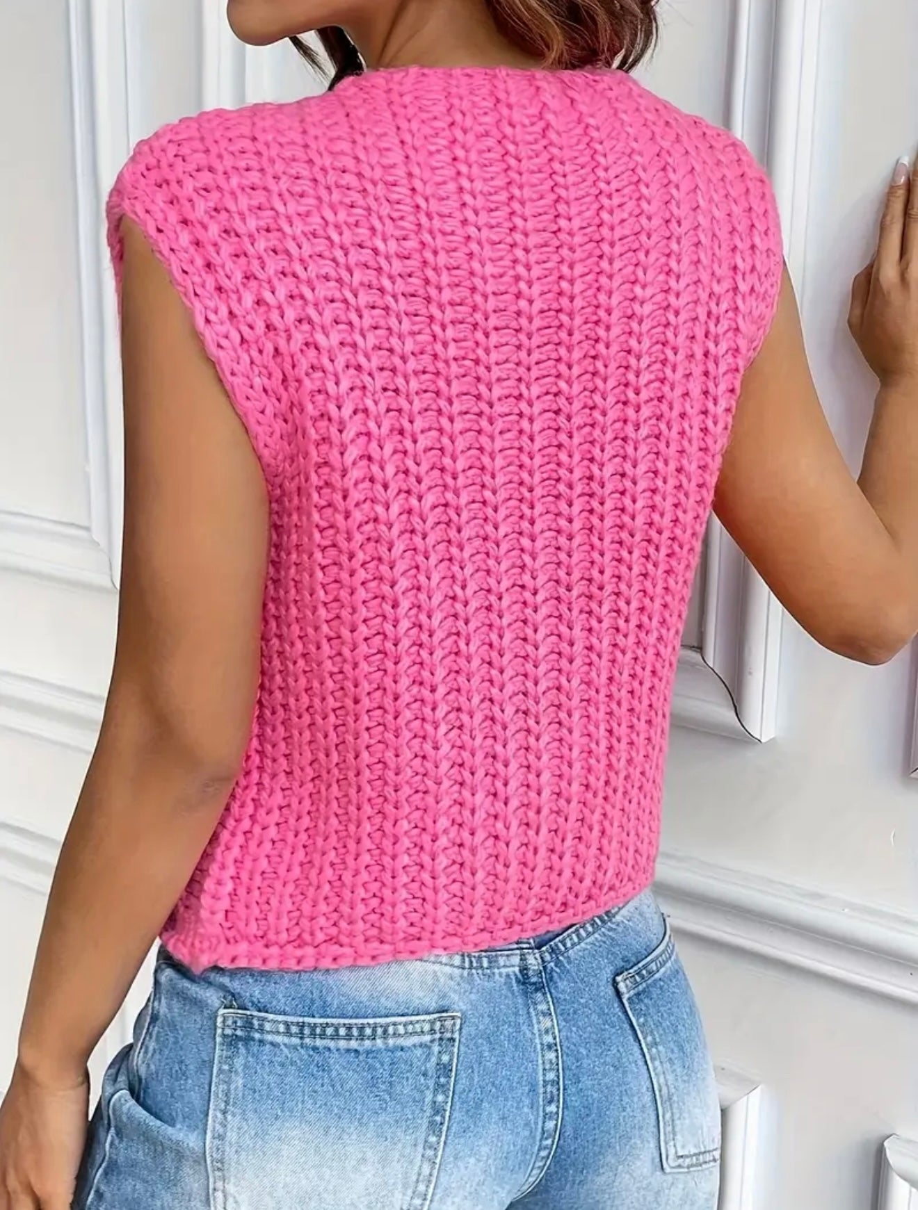 Peony Pop Knit Vest
