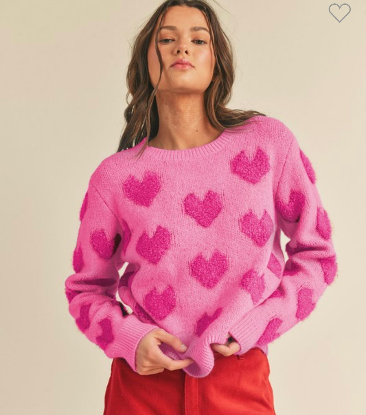 Lover girl pink sweater