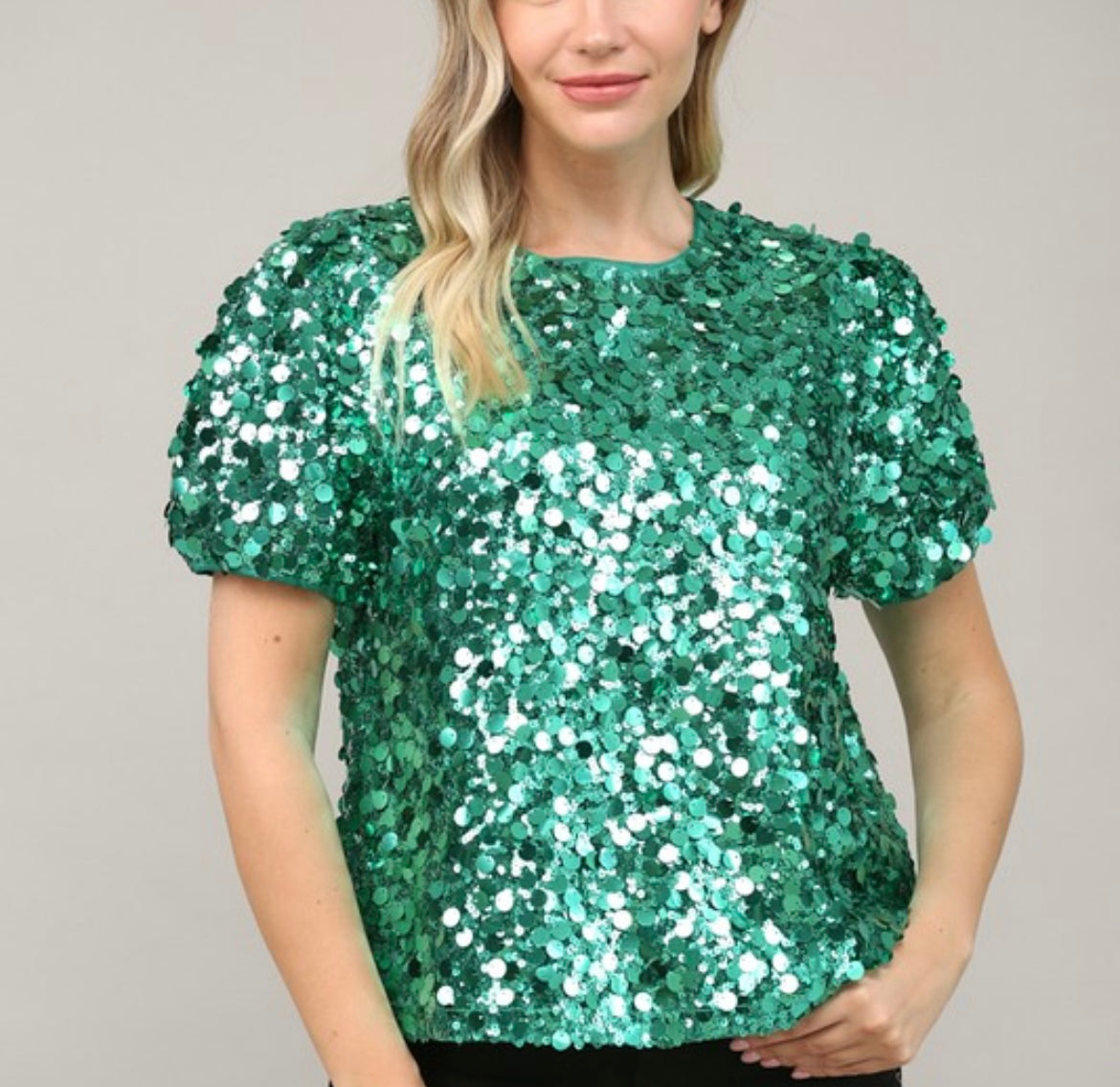 Tinsel Time Sequin Top