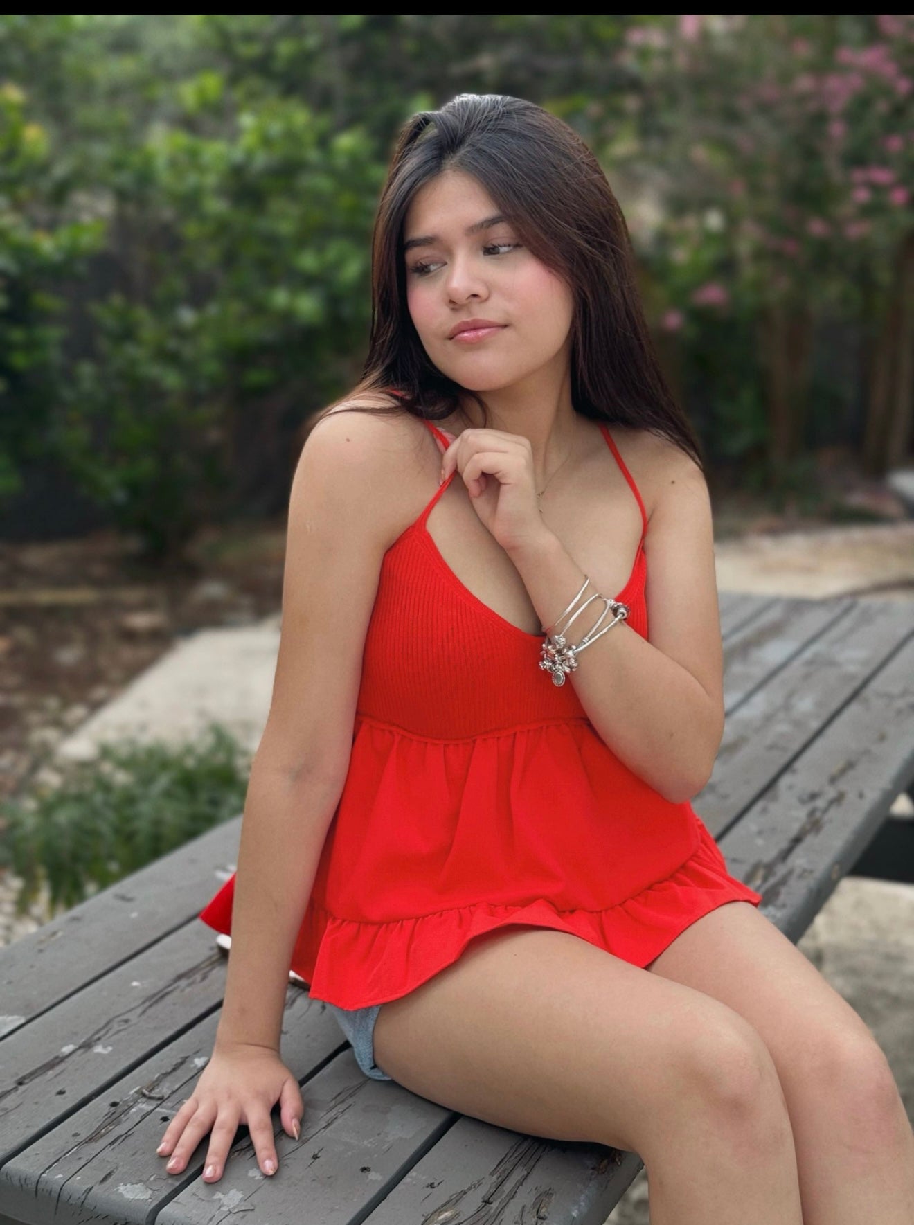 Cherry Kiss Peplum Tank