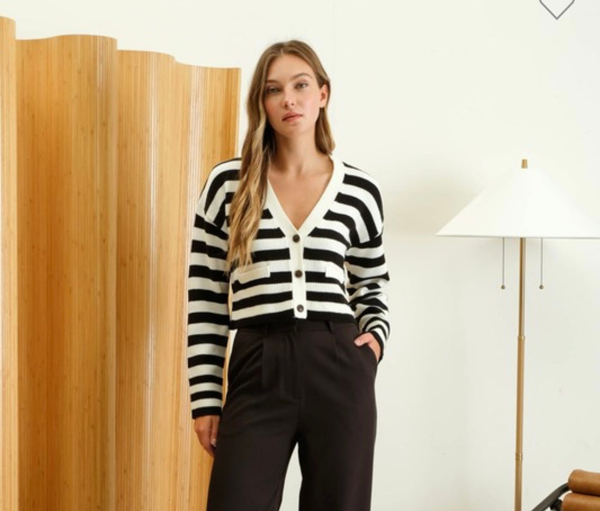 Kelsey Striped Cardigan
