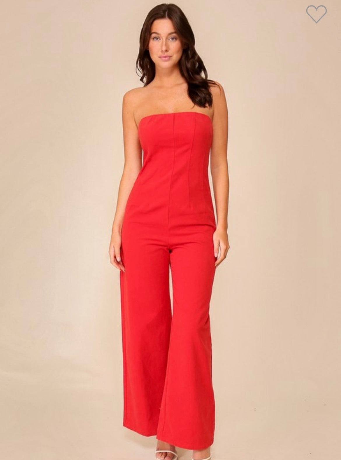 Rev It Up Red Jumpsuit