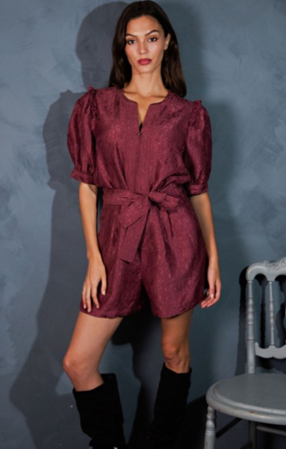 Bordeaux Belle Romper