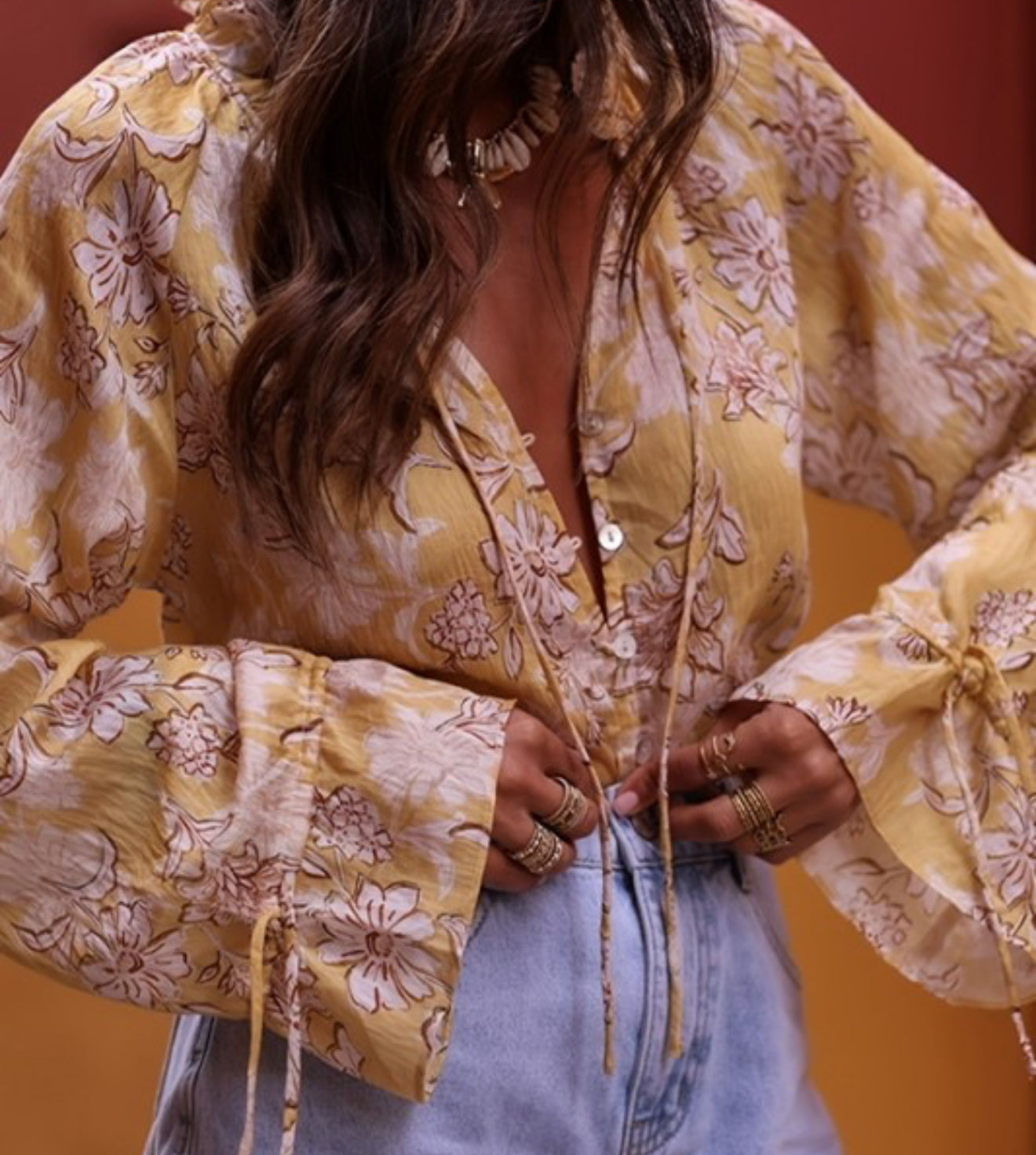 Golden Hour Bloom Blouse