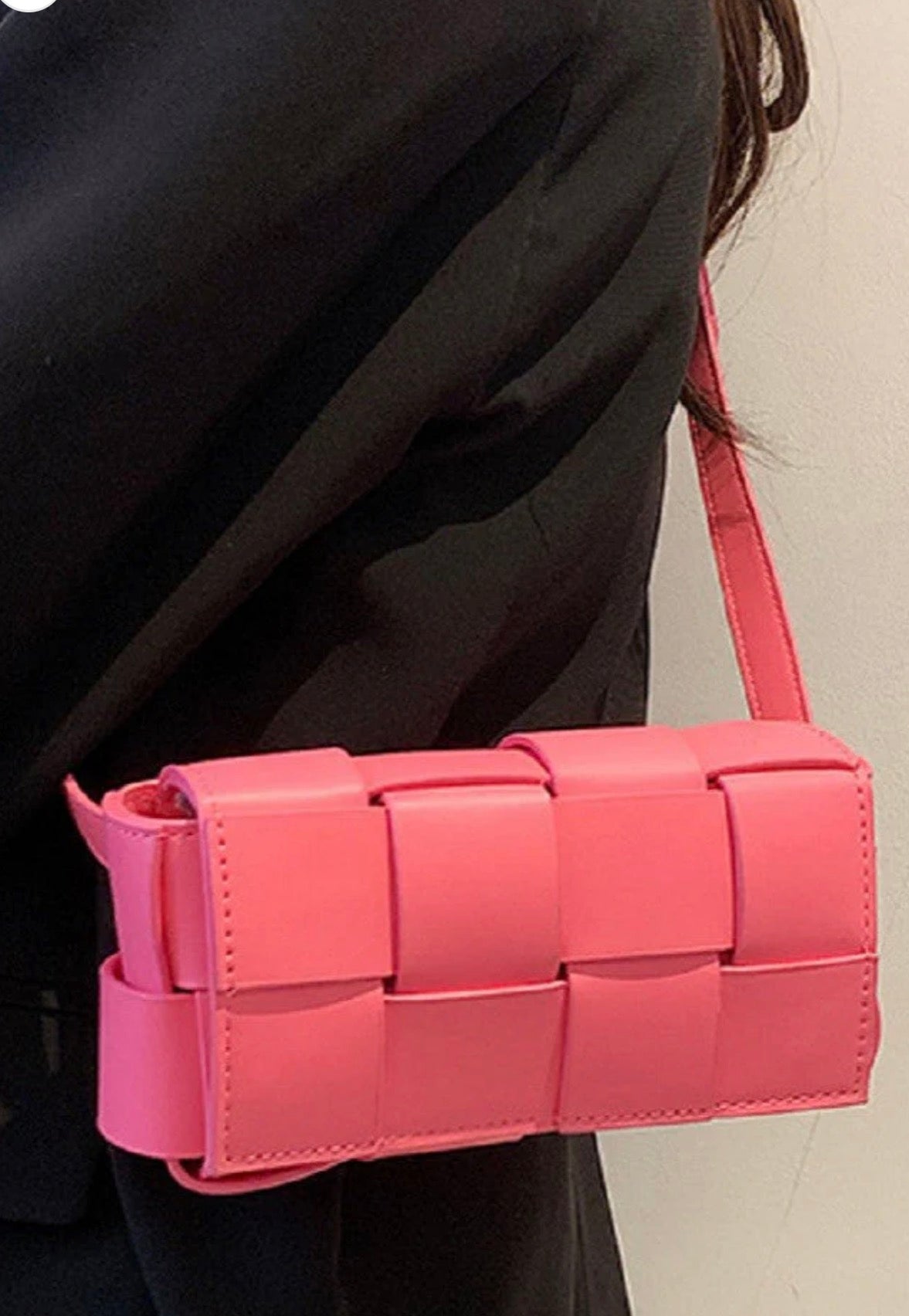 Pink Crush Woven Crossbody