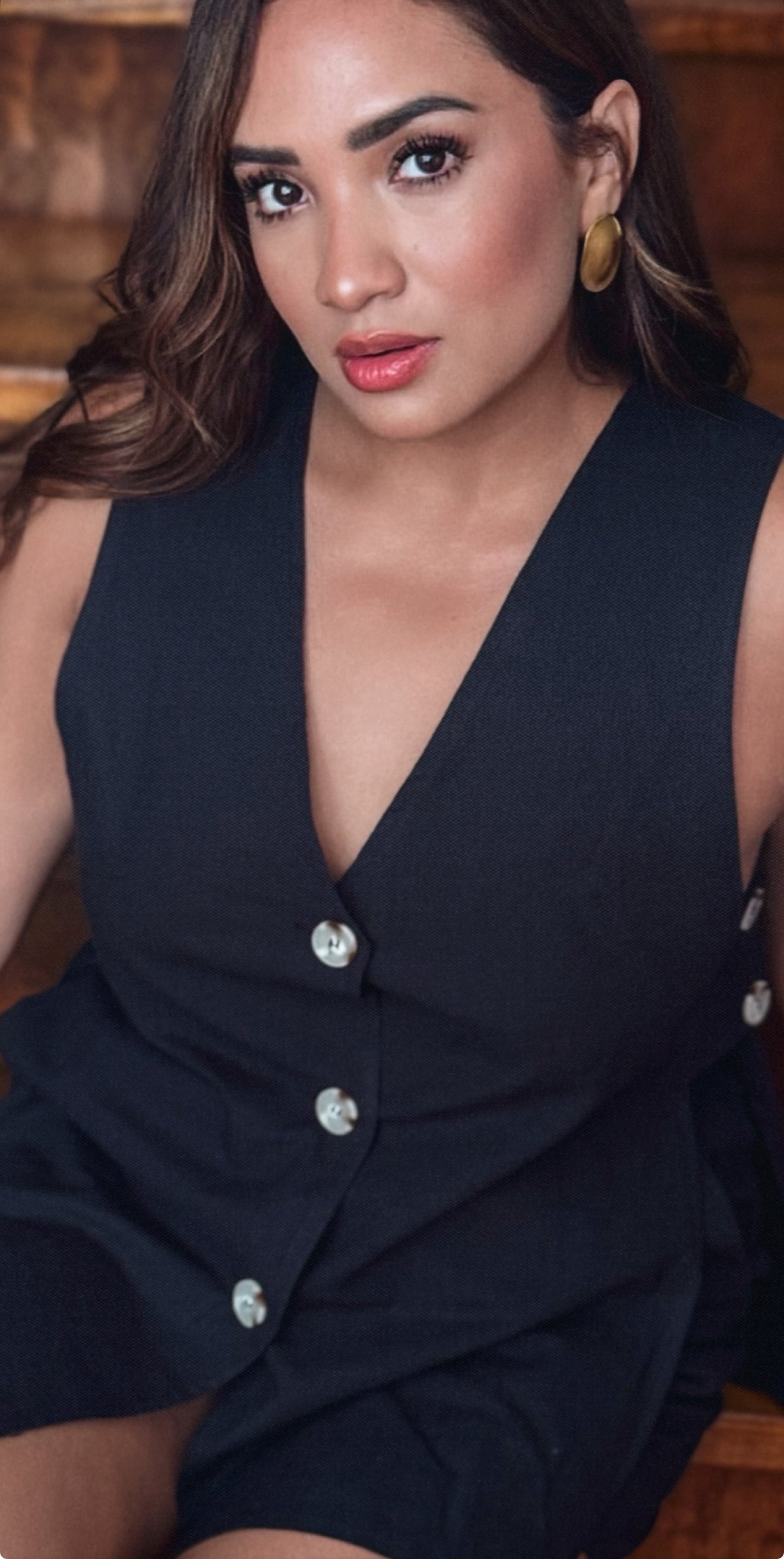 Onyx Breeze Button-Down Set