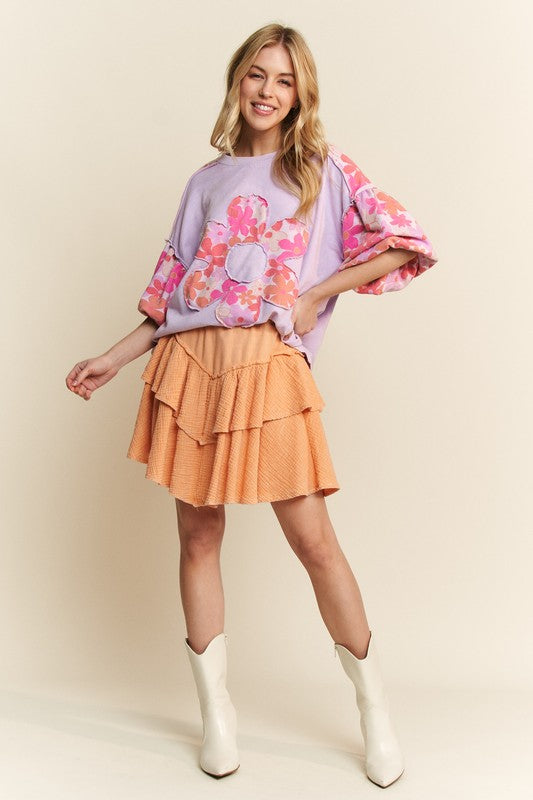 Feeling floral Oversized Top