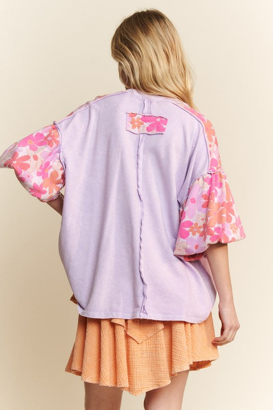 Feeling floral Oversized Top