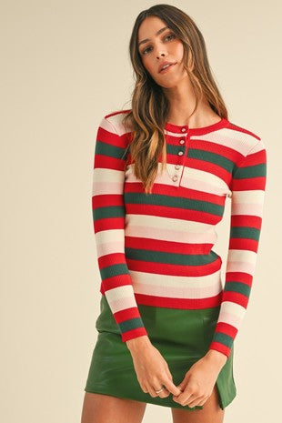 Holly Jolly Henley Longsleeve