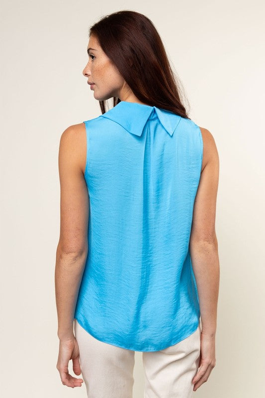 Chic Cowl Sleeveless Top