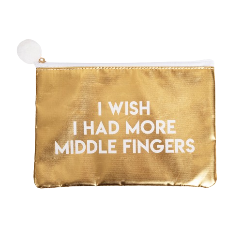More Middle Fingers Cosmetic Bag