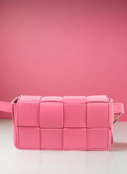Pink Crush Woven Crossbody
