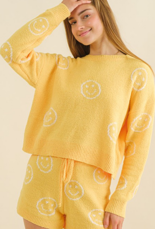 Stay Golden Smiley Lounge Set
