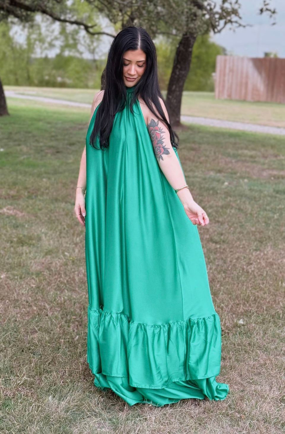 Enchanted Emerald Maxi Gown