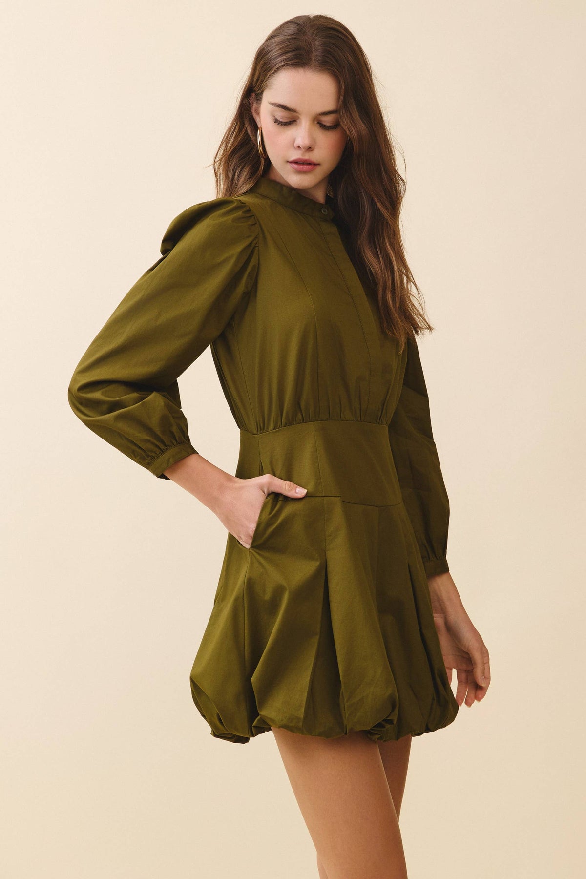 Olive After Hours Mini Dress
