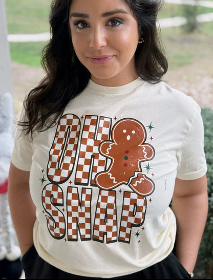 Oh Snap! Gingerbread Crewneck Tee
