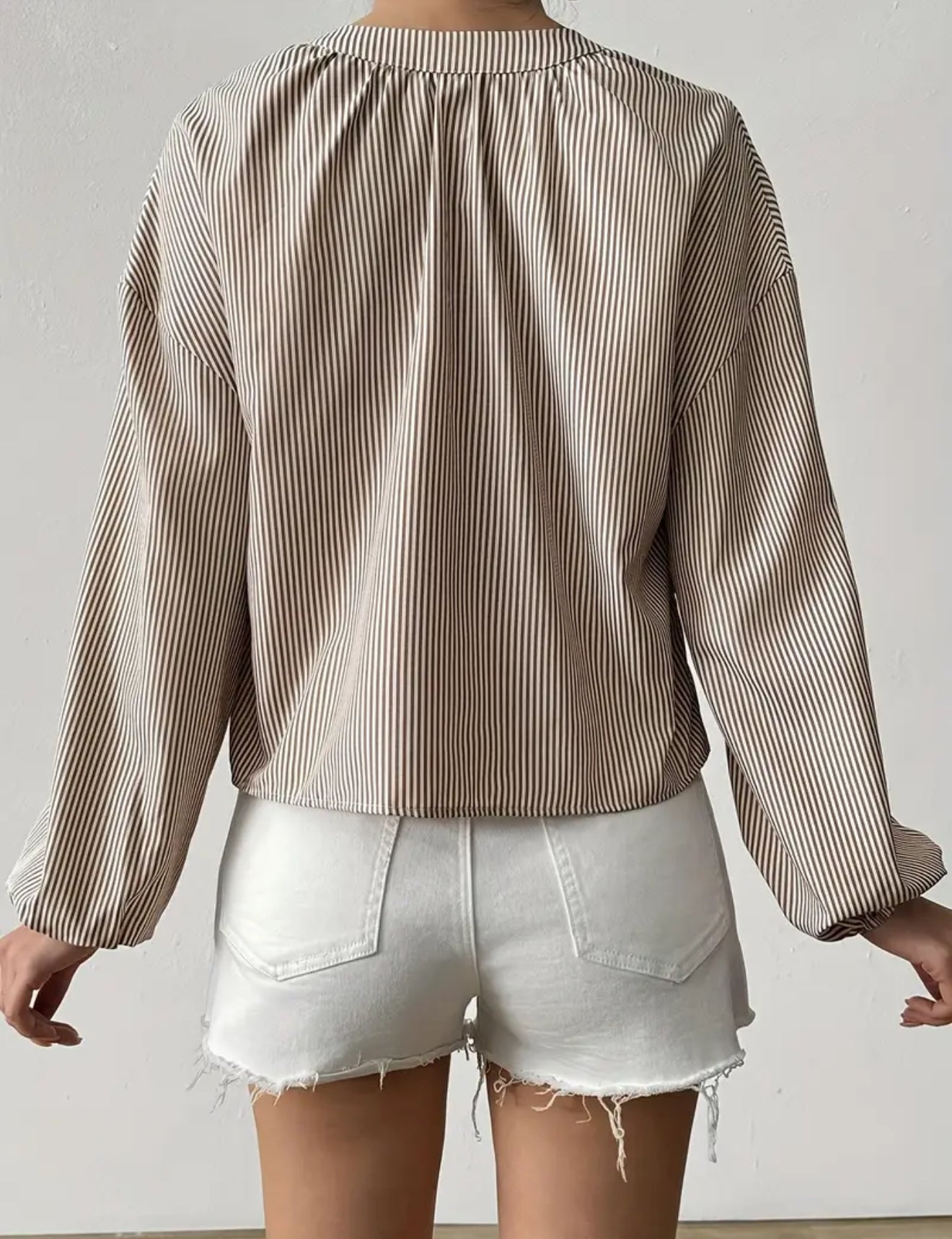 Café & Stripes Blouse