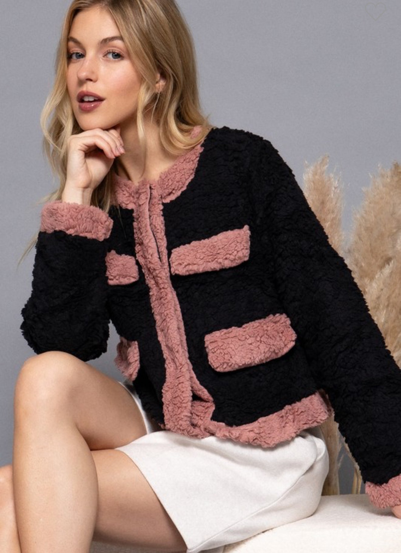 Cotton Candy Sherpa Jacket