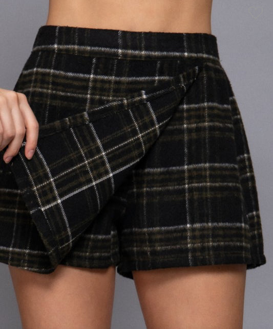 Cozy Cottage Plaid Skort