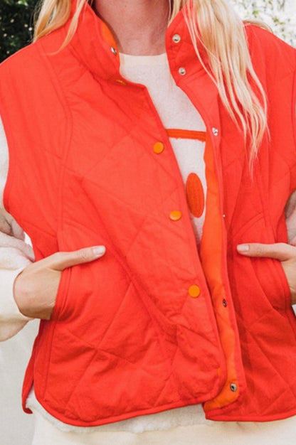 Cherry Pop Quilted Vest