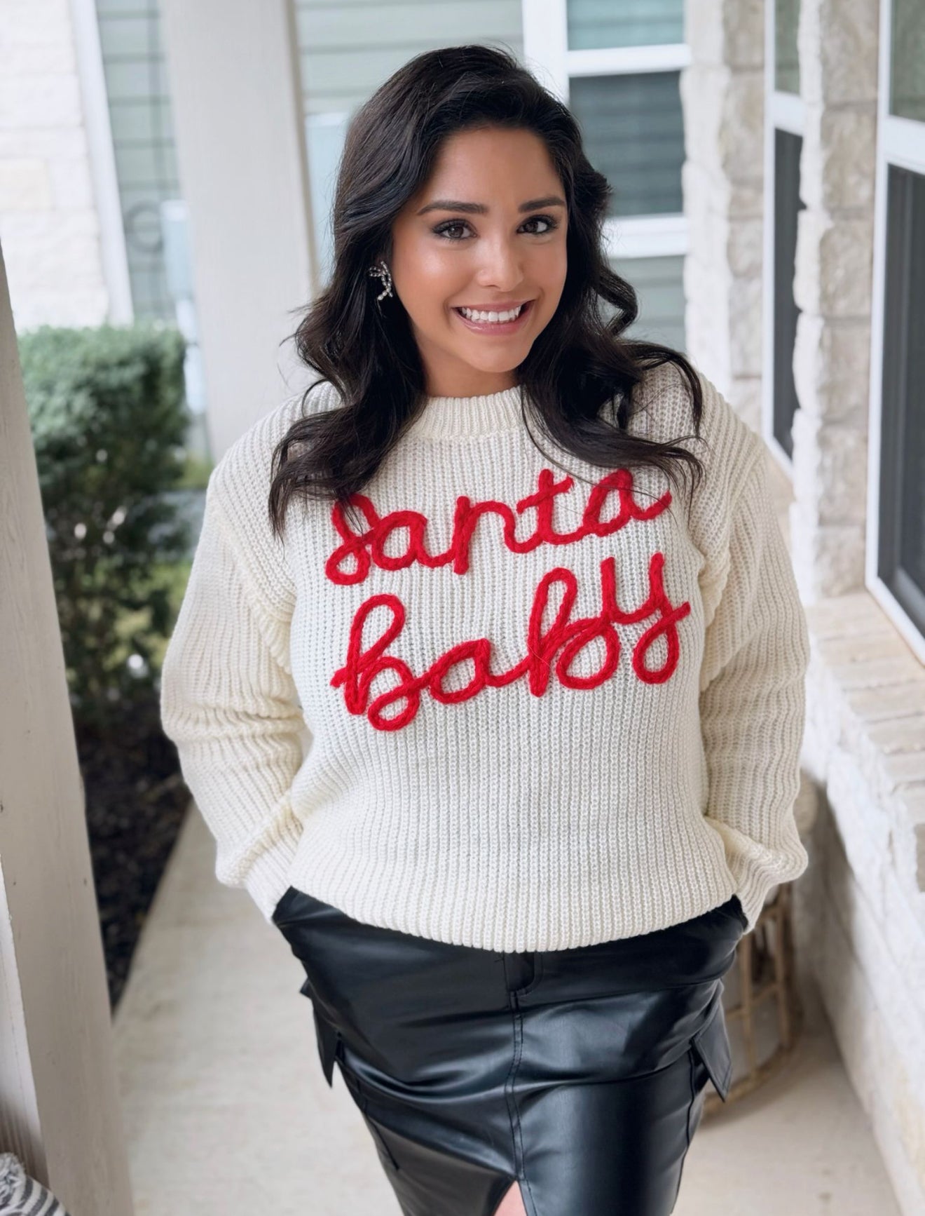 Santa Baby Chenille Sweater
