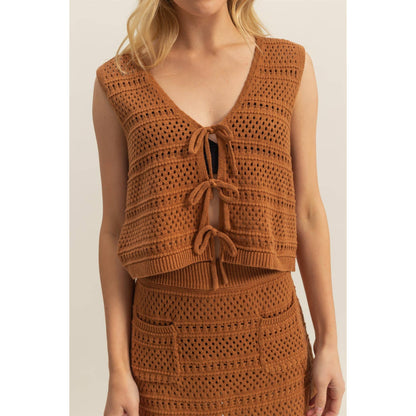 Ribbon Tie Crochet Set