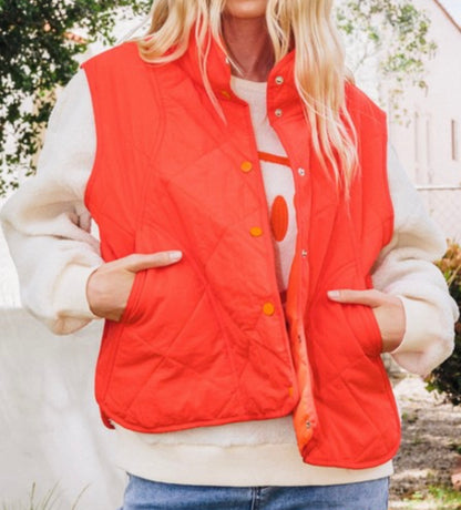 Cherry Pop Quilted Vest