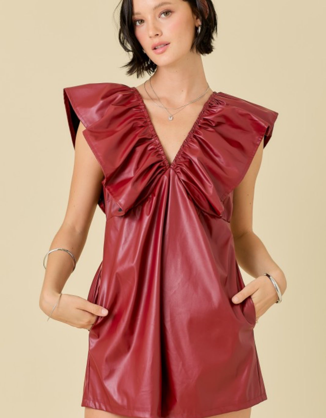 Crimson Luxe Romper
