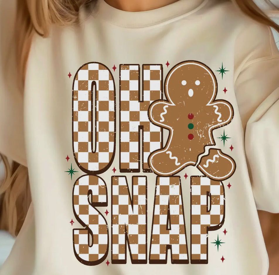 Oh Snap! Gingerbread Crewneck Tee