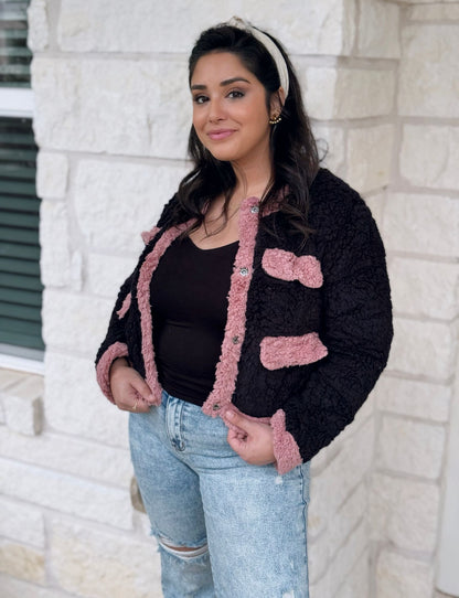 Cotton Candy Sherpa Jacket