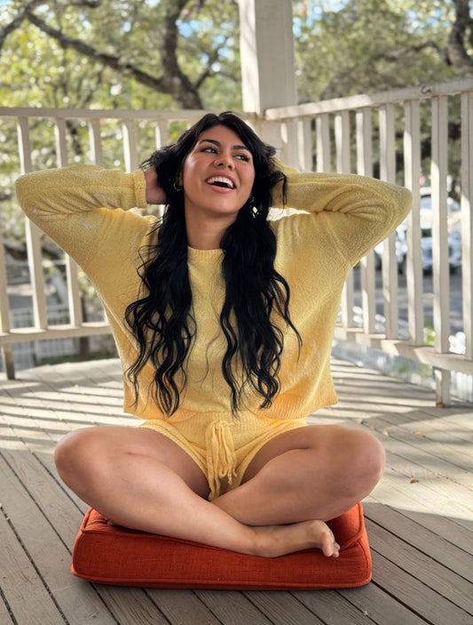 Stay Golden Smiley Lounge Set