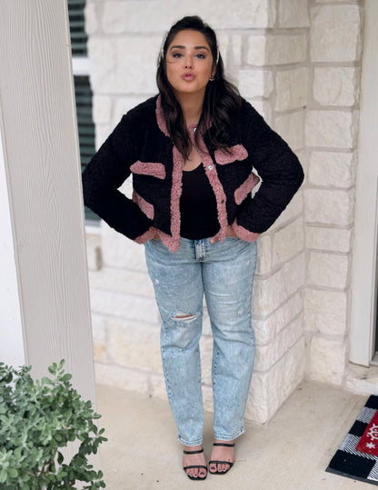 Cotton Candy Sherpa Jacket