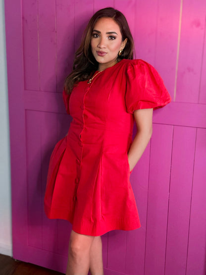 Scarlet Statement Mini Dress