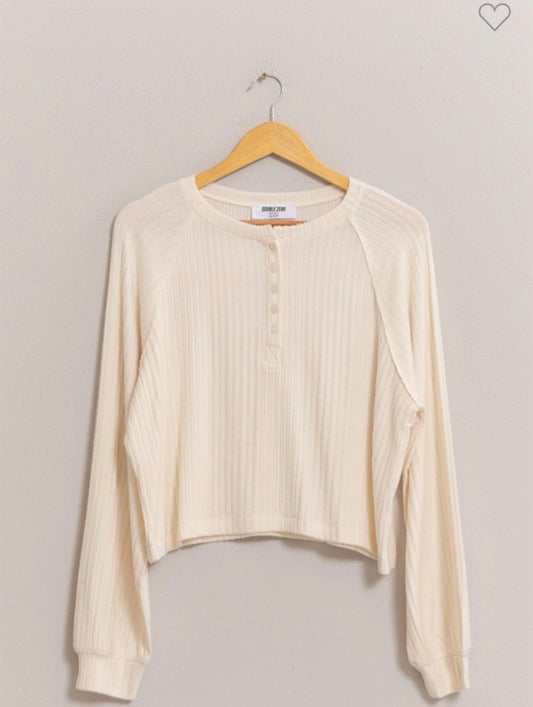 Cream Puff soft Henley