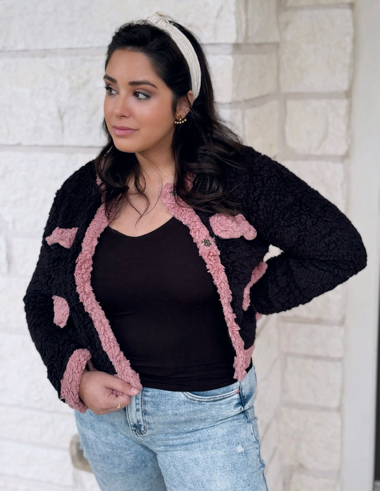 Cotton Candy Sherpa Jacket