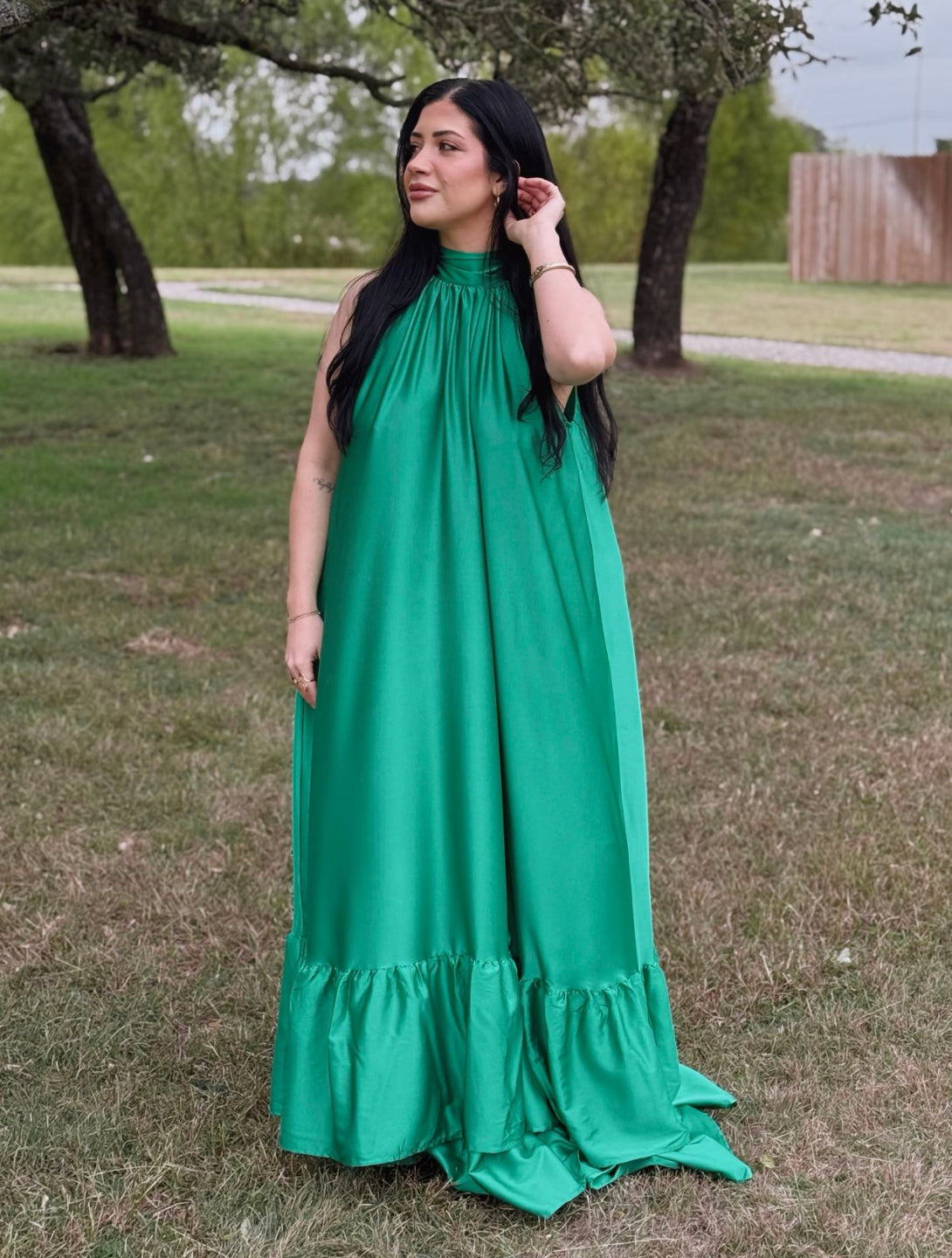 Enchanted Emerald Maxi Gown