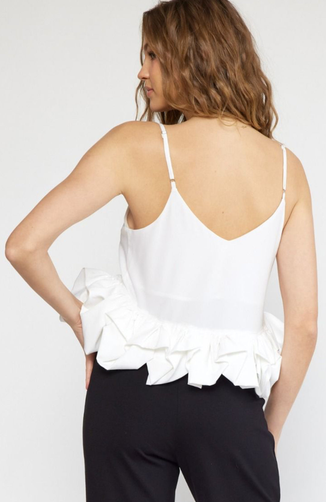Ruffle Talk Top