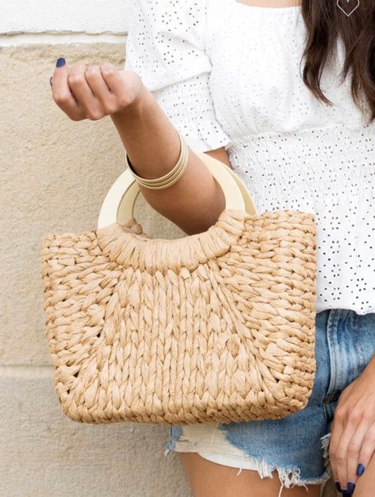 Raffia Beach Babe Bag