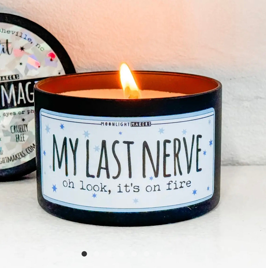 Last Nerve on Fire Candle - Sandalwood Scent