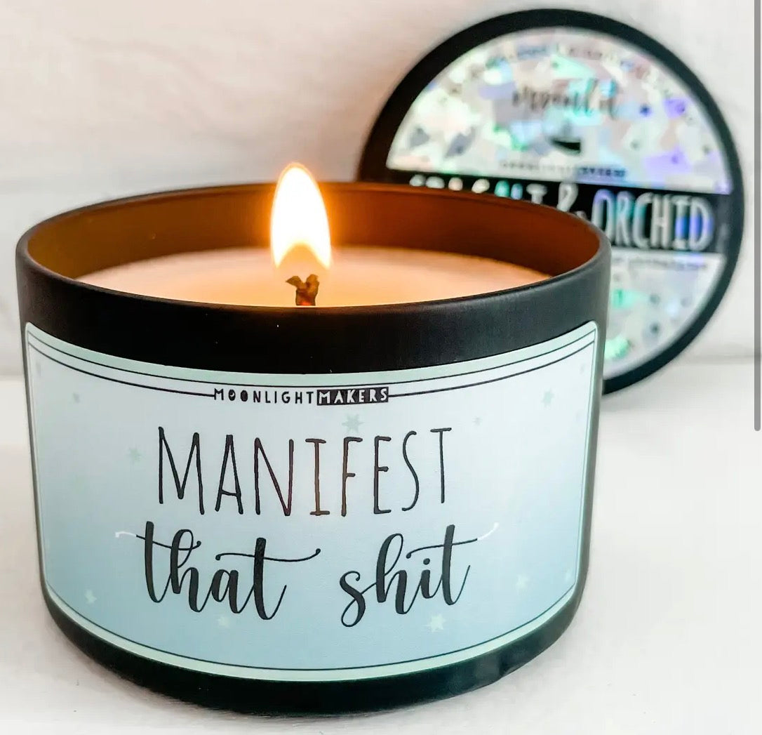 Manifest that Sh*t Candle - Beachwood Scent