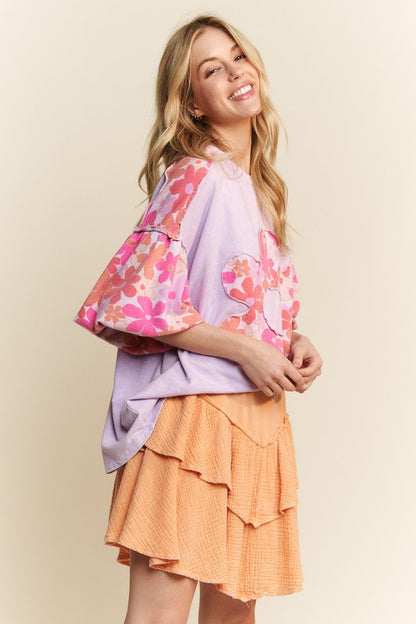 Feeling floral Oversized Top