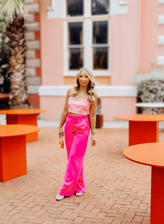 Breakfast At Tiff's Embellished Crop Top