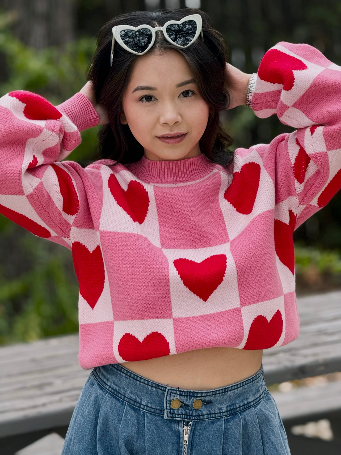 Heartbreaker Check Sweater