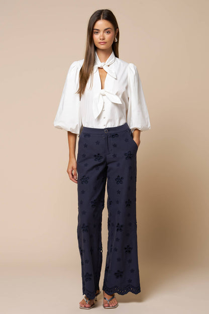 Sunday Social Tie Blouse