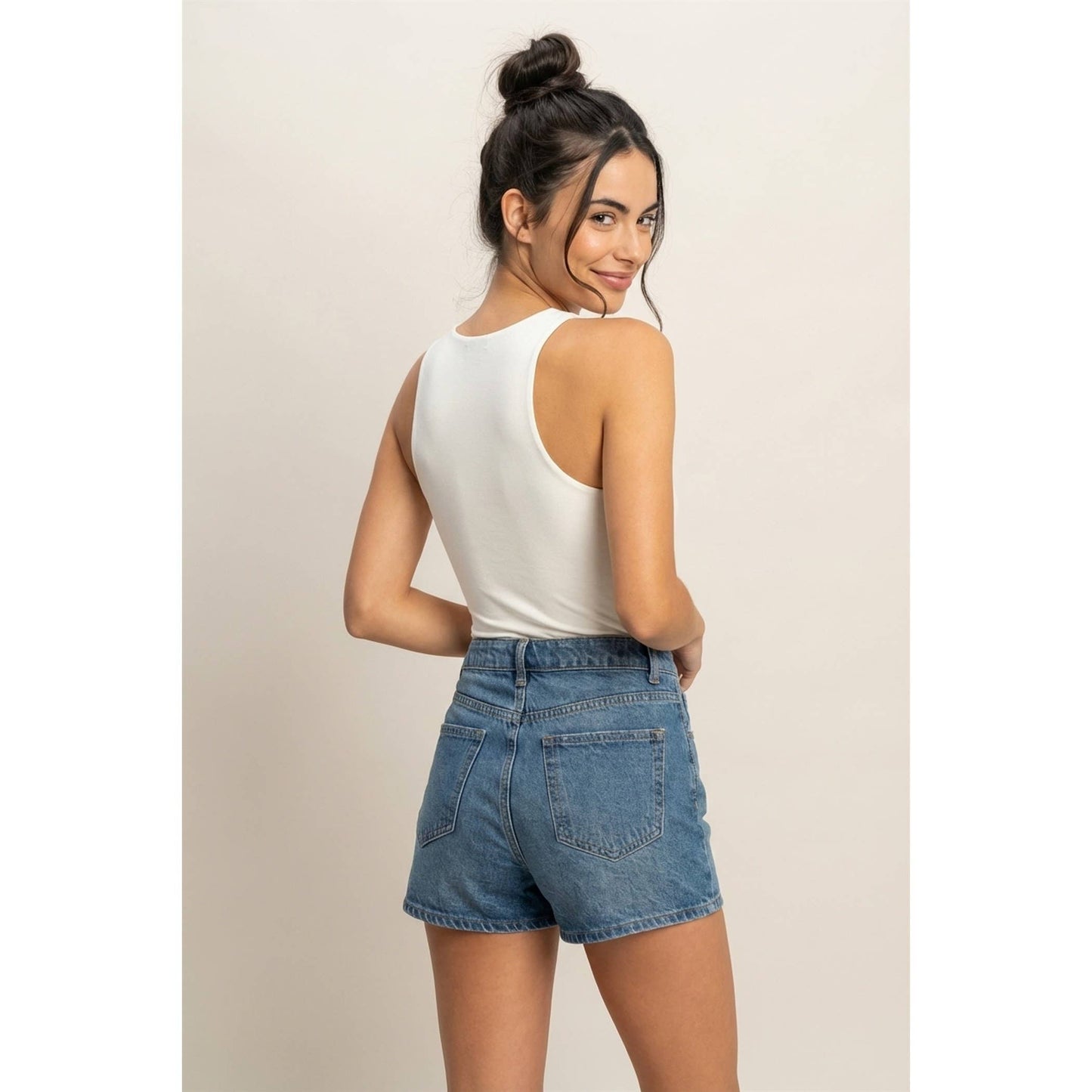 Sleeveless Tank Top Bodysuit